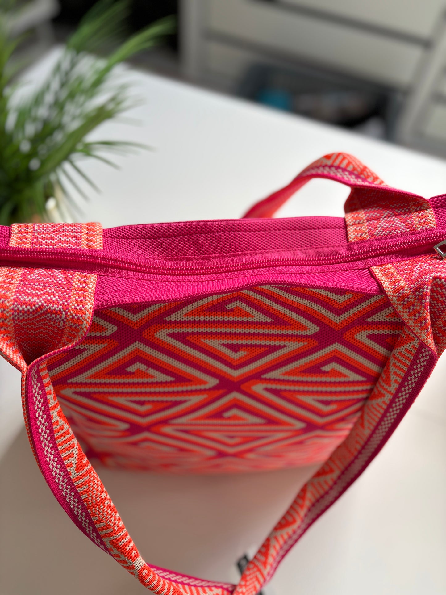 Sac de plage Ibiza — Rose fluo