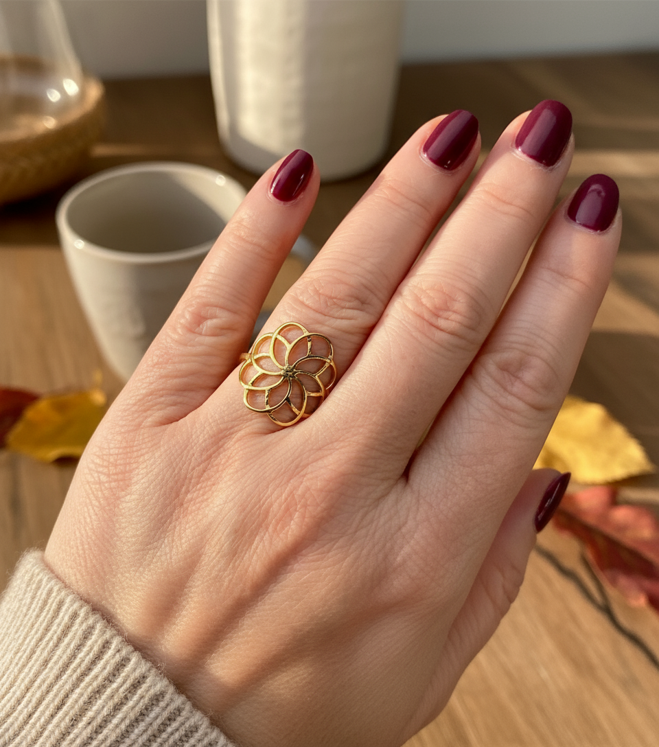 Bague Fleur automne