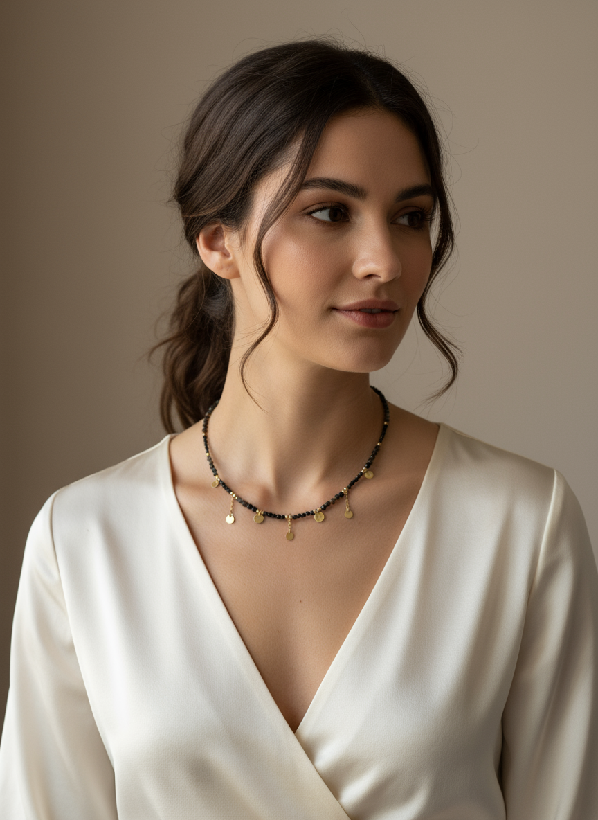 Collier Indra porté