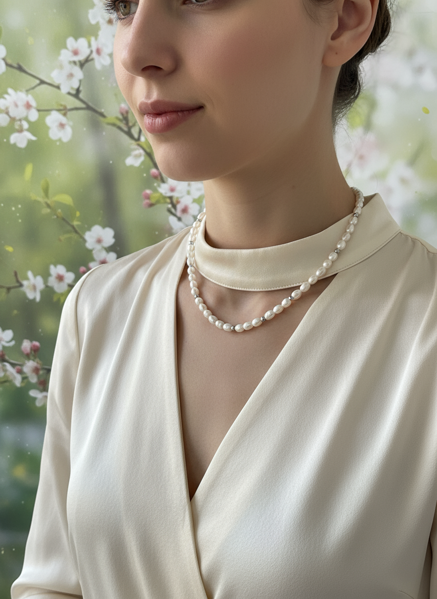 Visuel porté Collier Mahina avec beau fond