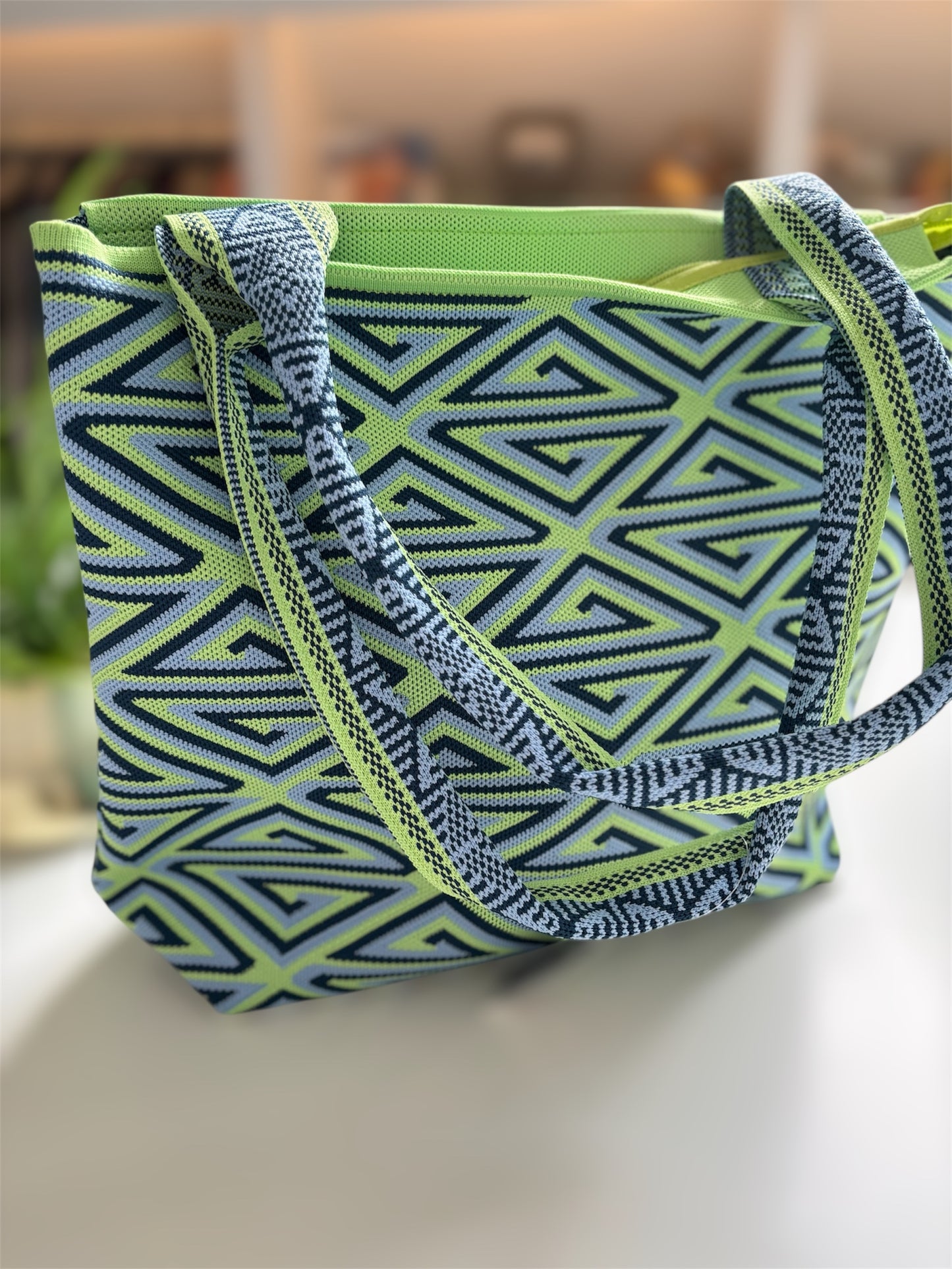 Sac de plage Ibiza — Vert fluo