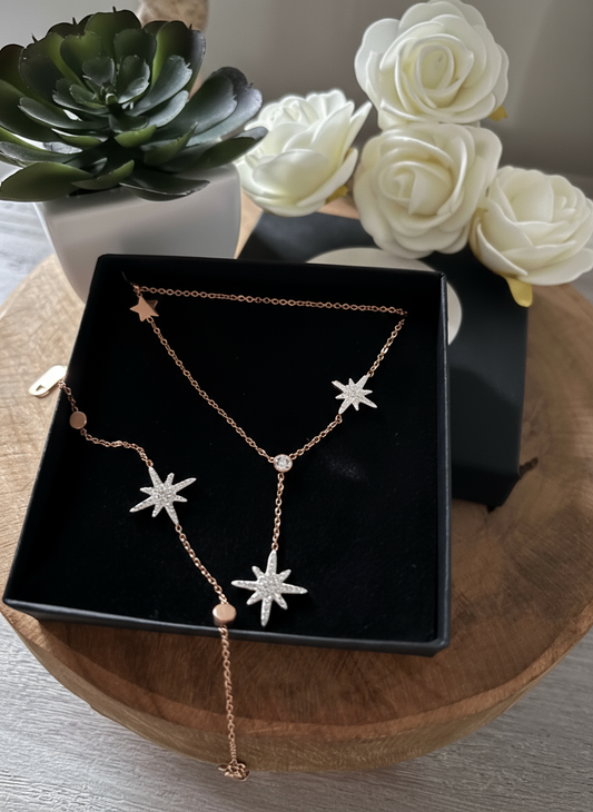 Ensemble collier + bracelet Inaya