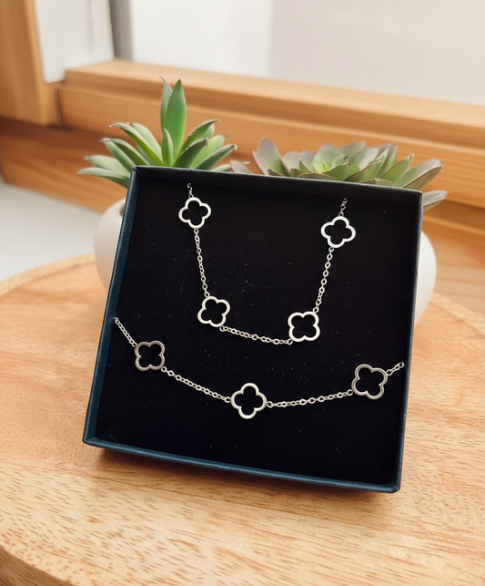 Ensemble collier + bracelet Melia