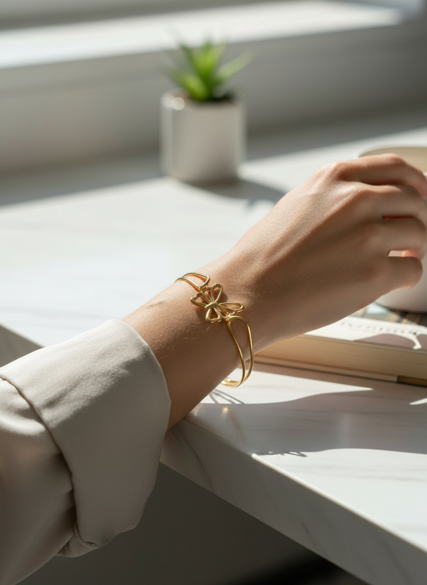 Bracelet Anaïs doré porté