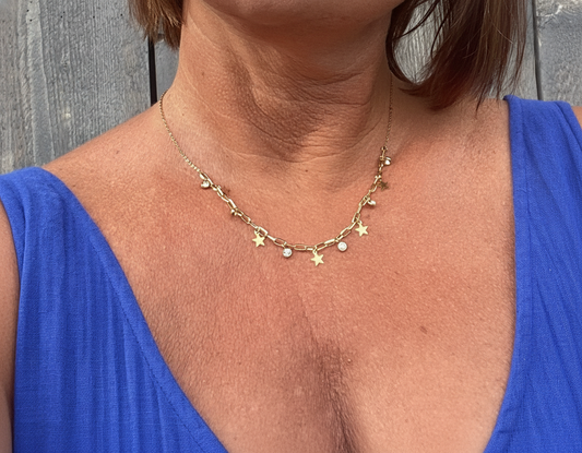 Collier Inès porté