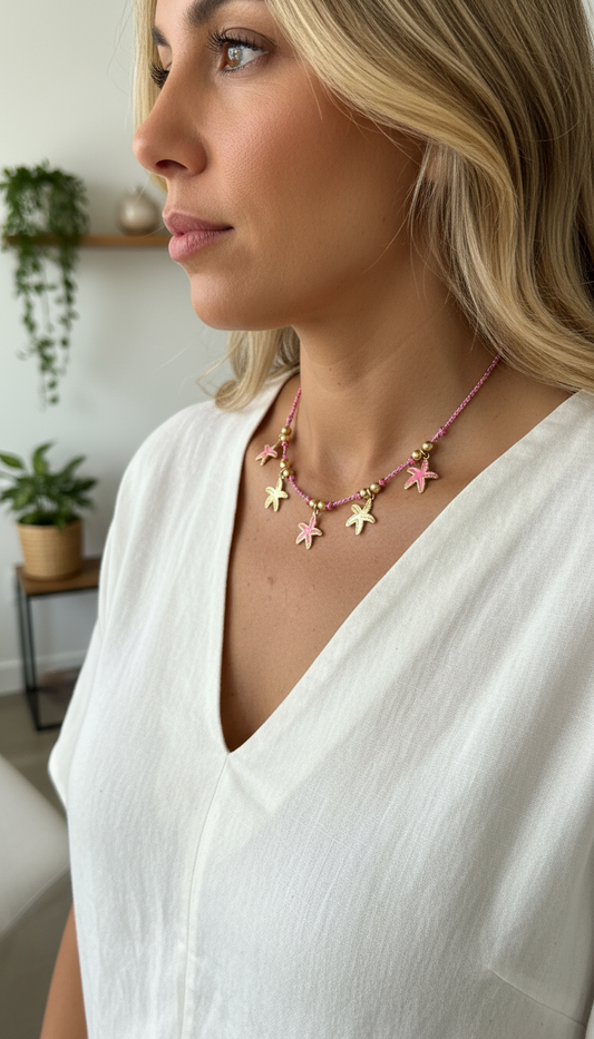 Collier Isadora porté